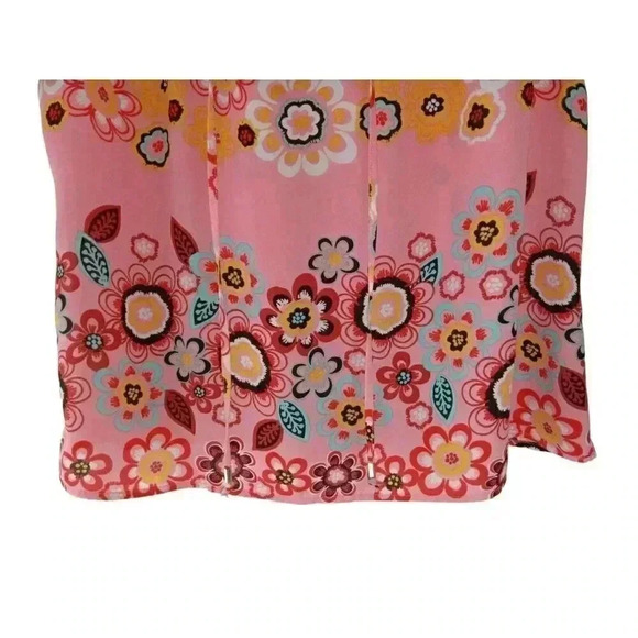 7th Avenue Design Studio New York & Co V-Neck Top Women's Size Large Front Tie - Picture 8 of 12